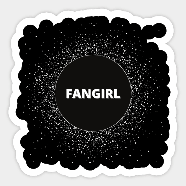 Fangirl Tee Sticker by templeofgeek